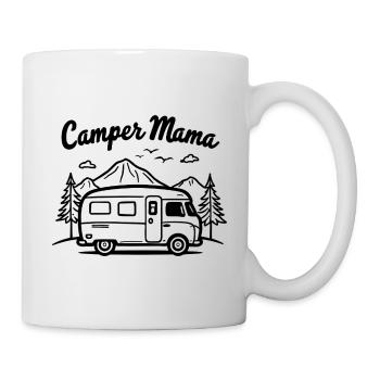 Camper Mama Abenteuer Berge Campingbus - Tasse - Weiß - Rechts