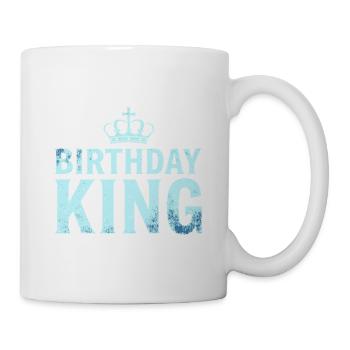 Birthday King Krone Herren Geburtstag Outfit - Tasse - Weiß - Rechts