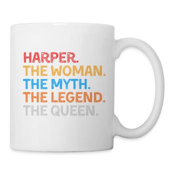 Harper La Femme Le Mythe La Légende La Reine - Mug blanc - blanc - Droite