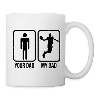 Basket de mon père contre ton père - Mug blanc - blanc - Droite