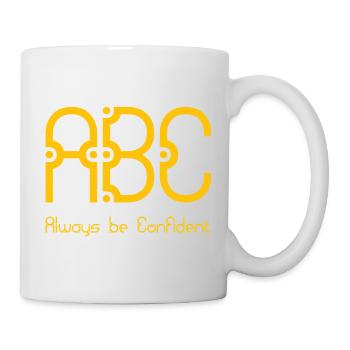 ABC - Toujours être confiant - Mug blanc - blanc - Droite