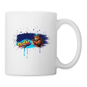 Berlin Graffiti Bear with Spray Can Street Art - Mug - white - Right