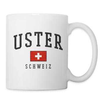 Uster Switzerland – Flag motif with local pride - Mug - white - Right