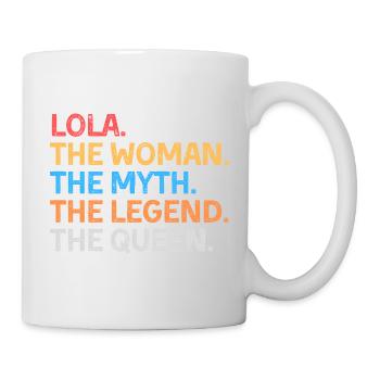 Lola la Femme Le Mythe La Légende La Reine - Mug blanc - blanc - Droite