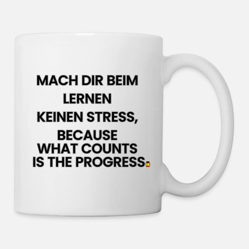 Deutsch-Englisch-Reim 1 (Ver. B) - Tasse - Weiß