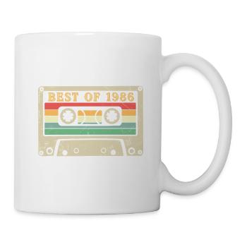 Best of 1986 40e anniversaire de la cassette rétro - Mug blanc - blanc - Droite