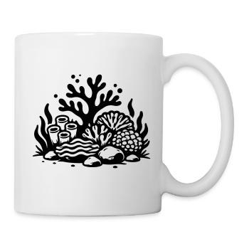 Korallen Symbol Korallenriff Ozean - Tasse - Weiß - Rechts
