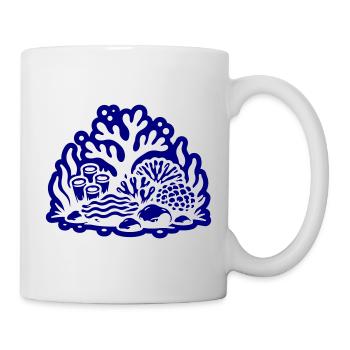 Korallenriff Ozean - Tasse - Weiß - Rechts