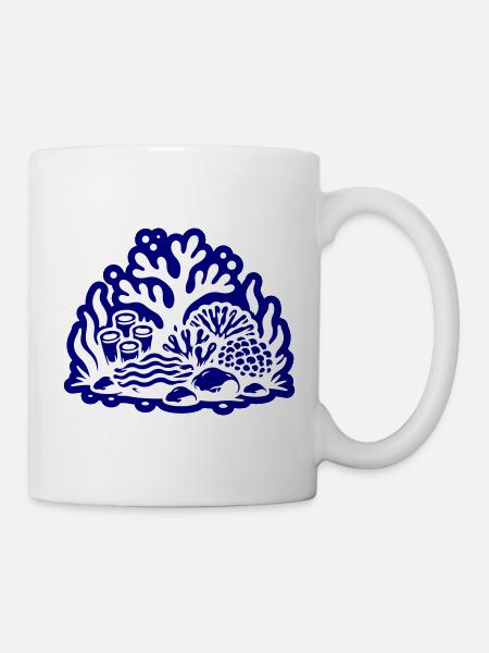 Korallenriff Ozean - Tasse - Weiß