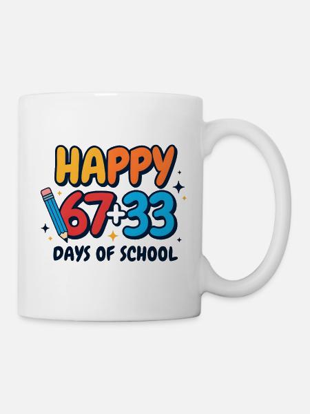 Happy 100 Days of School  - Mug - white
