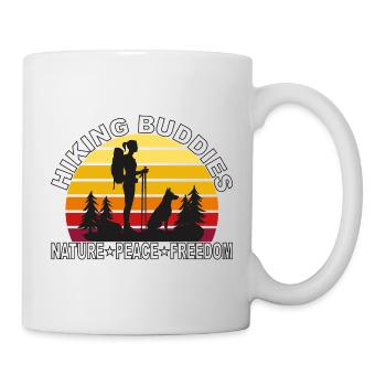 Compagnons de randonnée - Nature, paix, liberté, liberté - Mug blanc - blanc - Droite