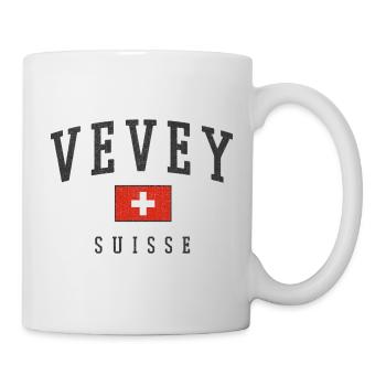 Vevey Schweiz Emblem - Tasse - Weiß - Rechts