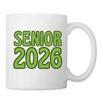 Art texte rétro vert 2026 Senior - Mug blanc - blanc - Droite