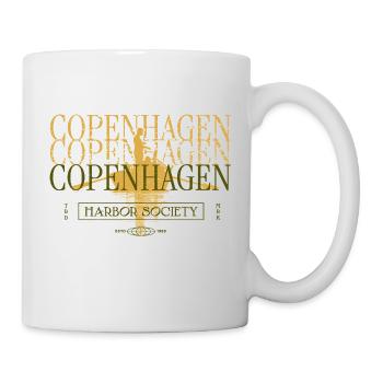 Copenhagen Harbor Vintage-Logo - Tasse - Weiß - Rechts