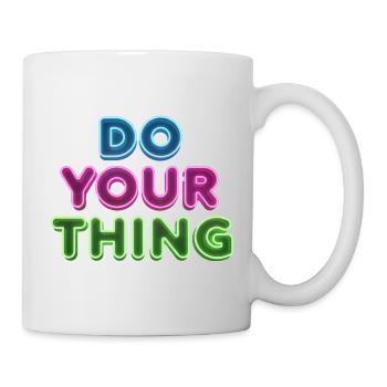 Do Your Thing Neon Schriftzug - Tasse - Weiß - Rechts