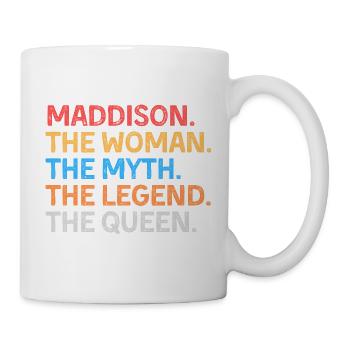 Maddison La Femme Le Mythe La Légende La Reine - Mug blanc - blanc - Droite