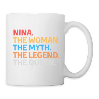 Nina The Woman The Myth The Legend The Queen - Mug - white - Right