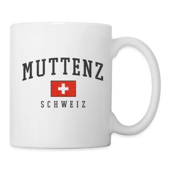Emblème du drapeau suisse de Muttentz - Mug blanc - blanc - Droite