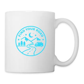 Trouvez votre vie de camping d’aventure sur route - Mug blanc - blanc - Droite
