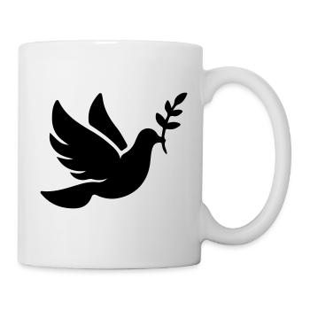 Foi de la Paix de la Colombe - Mug blanc - blanc - Droite