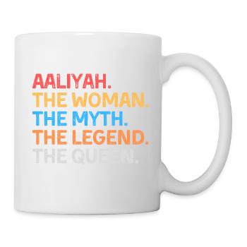 Aaliyah The Woman The Myth The Legend The Queen - Mug - white - Right
