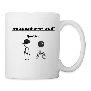 Maître du bowling - Mug blanc - blanc - Droite