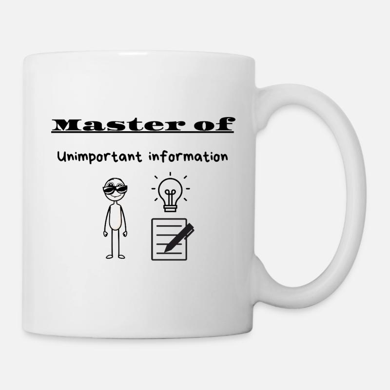 Master of Unimportant information - Mug - white