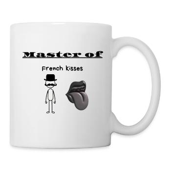 Meister der französischen Küsse - Tasse - Weiß - Rechts
