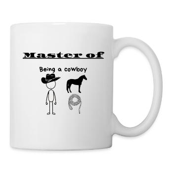 Maître d’être un cow-boy - Mug blanc - blanc - Droite
