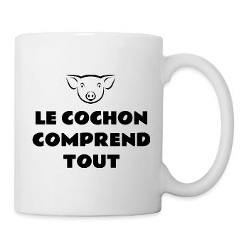 The pig understands everything - Mug - white - Right