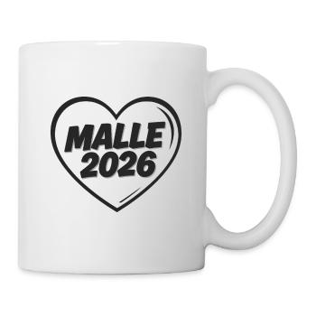 MALLE 2026 Party holiday in the heart - Mug - white - Right