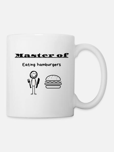 Meister des Hamburgeressens - Tasse - Weiß