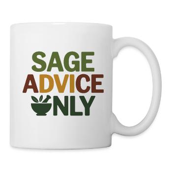 Kräuterkundiger Sage Ratschläge Nur professionelle Ausrüstung - Tasse - Weiß - Rechts