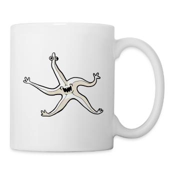 Skurriler Seestern - Tasse - Weiß - Rechts