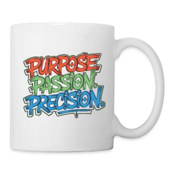 ER Nurse Purpose Passion Precision Frontline Nurse - Tasse - Weiß - Rechts