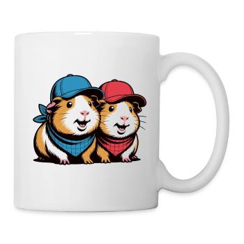 Two Guinea Pig Duo Caps - Mug - white - Right