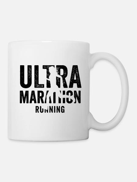Ultra-Marathon-Lauf - Tasse - Weiß