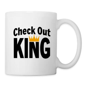 Checkout King Dart Krone Sport Outfit - Tasse - Weiß - Rechts