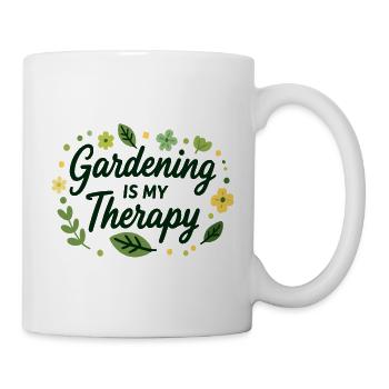 Le jardinage est ma thérapie pour les jardiniers amateurs - Mug blanc - blanc - Droite