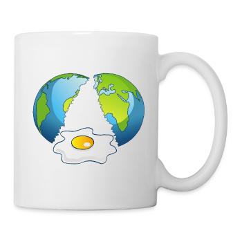 Planet Earth is an egg - Mug - white - Right