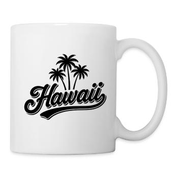 Hawaii Sommer Vibes mit Palmen und Meer - Tasse - Weiß - Rechts
