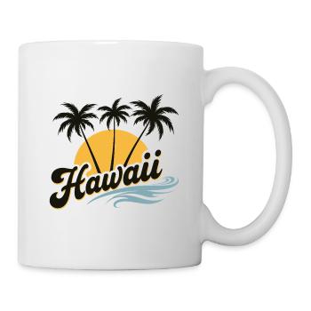 Hawaii Sommer Vibes mit Palmen und Meer - Tasse - Weiß - Rechts