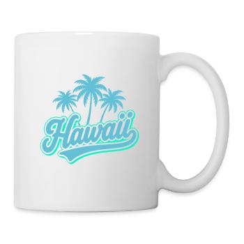 Hawaii Sommer Vibes mit Palmen und Meer - Tasse - Weiß - Rechts
