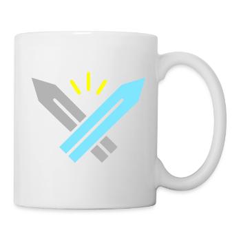 Pixel Schwerter RPG Gaming Retro Vektor - Tasse - Weiß - Rechts