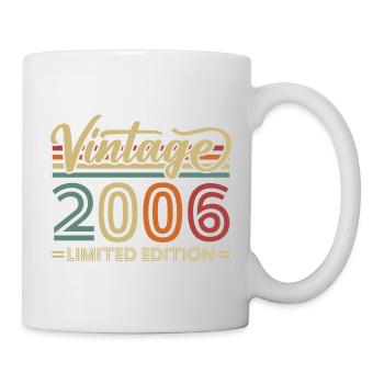 Vintage 2006 Vintage Anniversaire Cadeau Rétro - Mug blanc - blanc - Droite