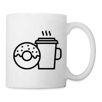 Donut and Coffee Mug - Mug - white - Right