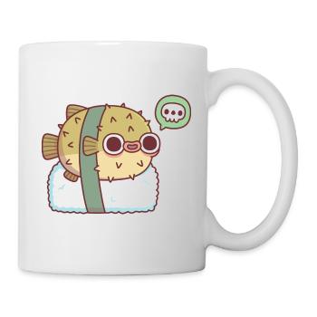 Sushi ballon-globe mignon pour vous faire comprendre qu’il est toxique - Mug blanc - blanc - Droite