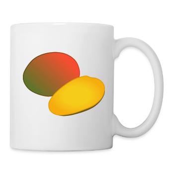 Tropischer Mango-Duo-Farbverlauf - Tasse - Weiß - Rechts