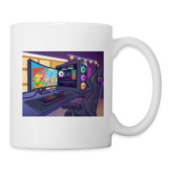 RGB-Gaming-PC-Atmosphäre - Tasse - Weiß - Rechts
