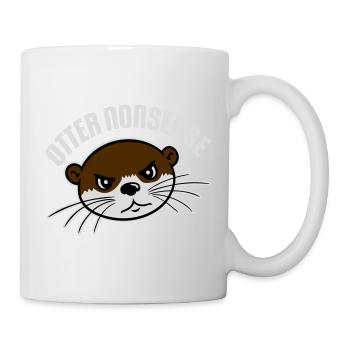 Otter Nonsense Lustig Wortspiel Otter Liebe Spruch - Tasse - Weiß - Rechts